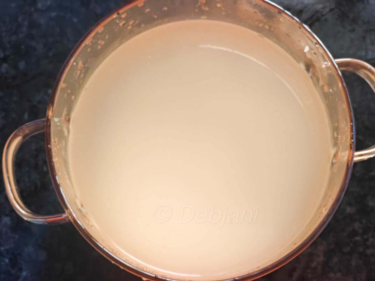 %cooking seddho chaler bhat in microwave recipe step