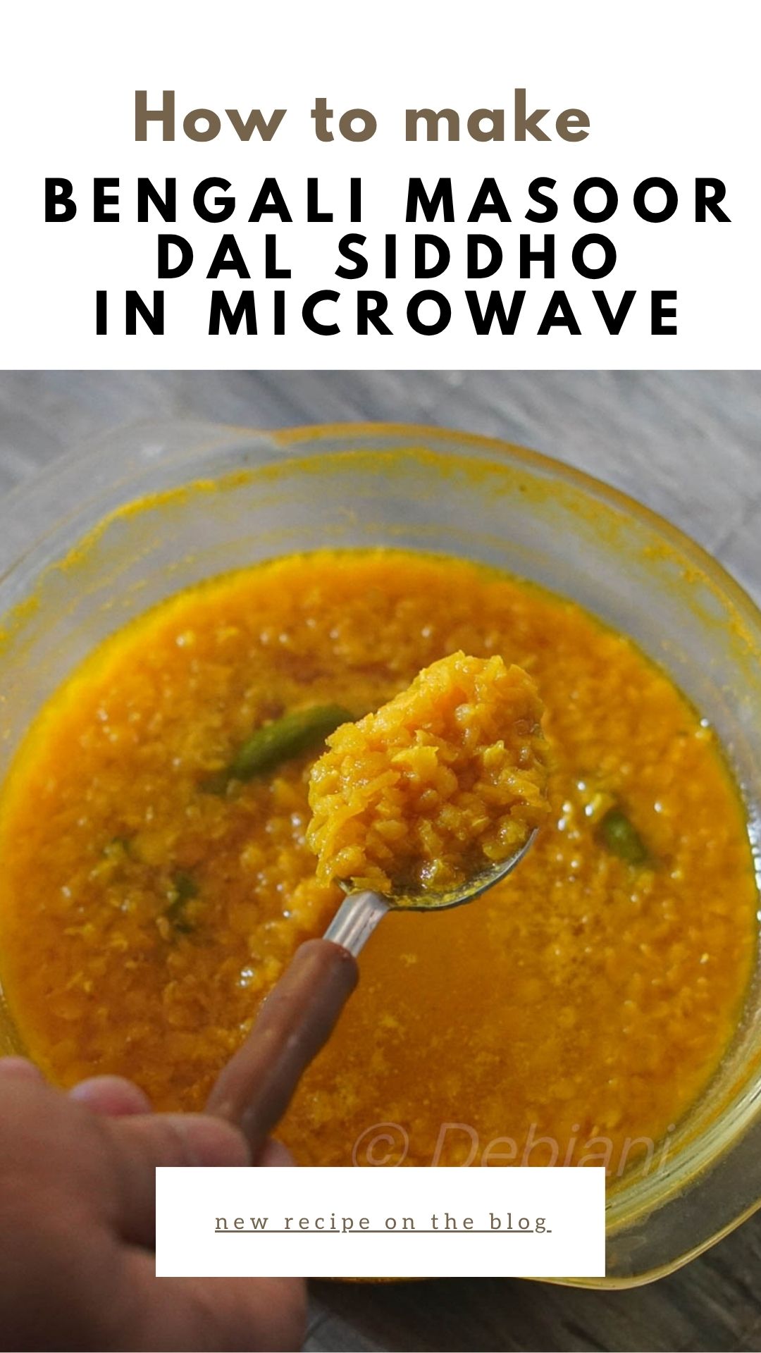 %how to make begali masoor dal siddhoin microwave Recipe debjanir rannaghar Pinterest Pin