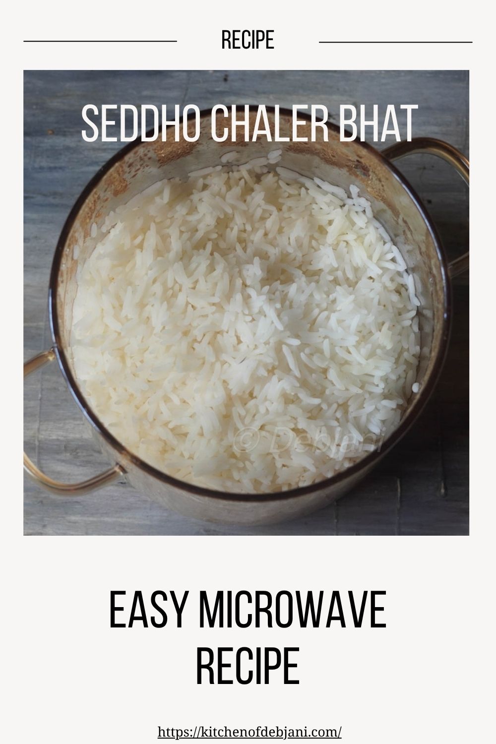 %seddho chaler bhat easy microwave recipe debjanir rannaghar recipe pinterest pin
