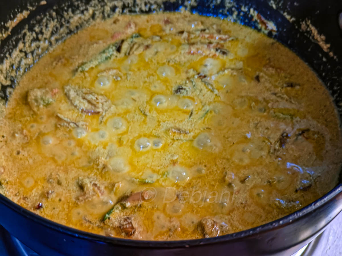 %cooking step bengali dim posto