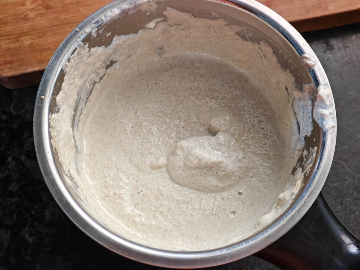 %posto bata in a mixer grinder