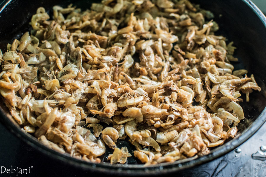 %Chingi Shutki Mach er Bhorta recipe Step Debjanir Rannaghar